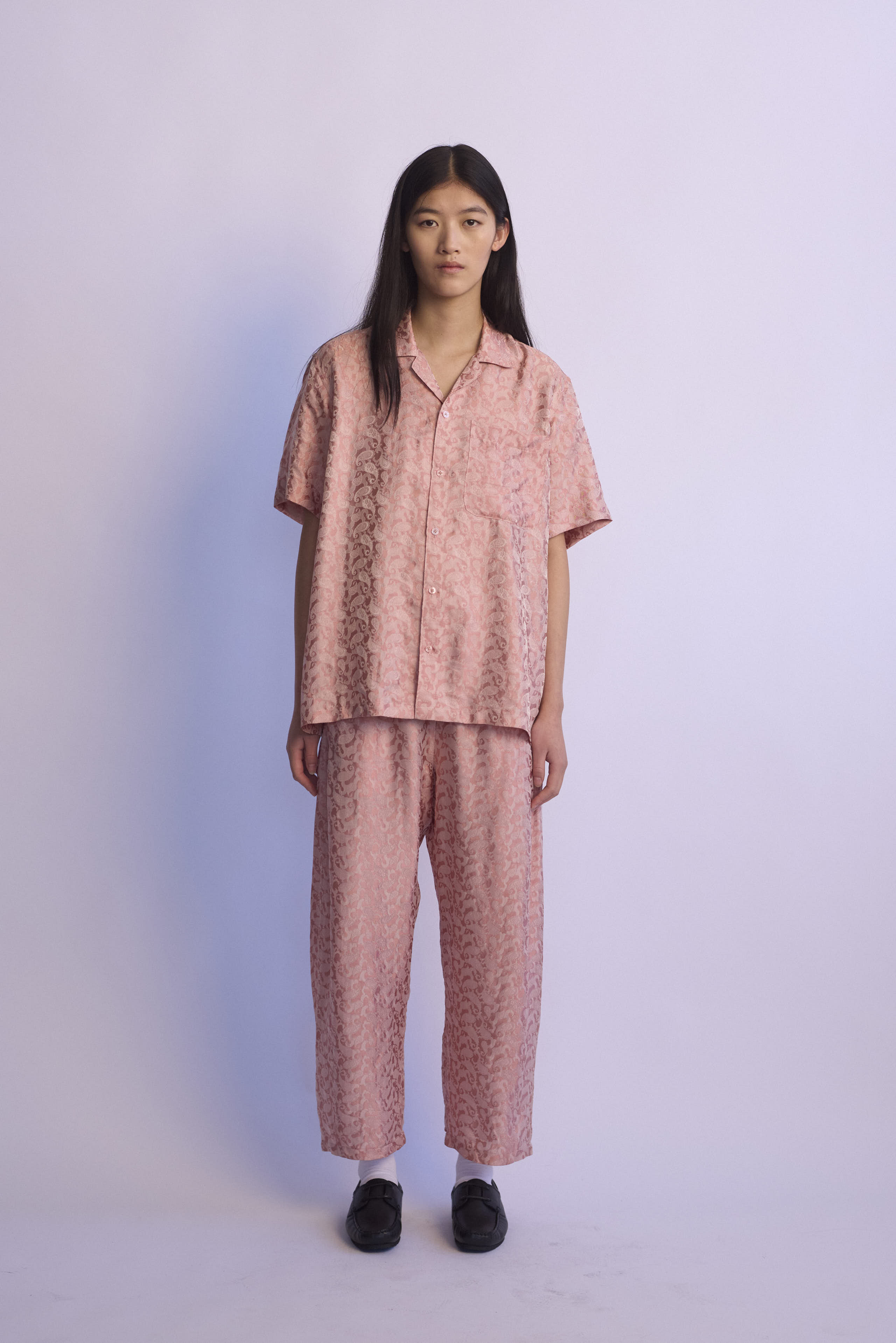 Bruns Short Sleeve Silk Shirt