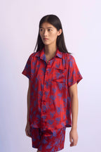 Lounge Short Sleeve Shirt Silk