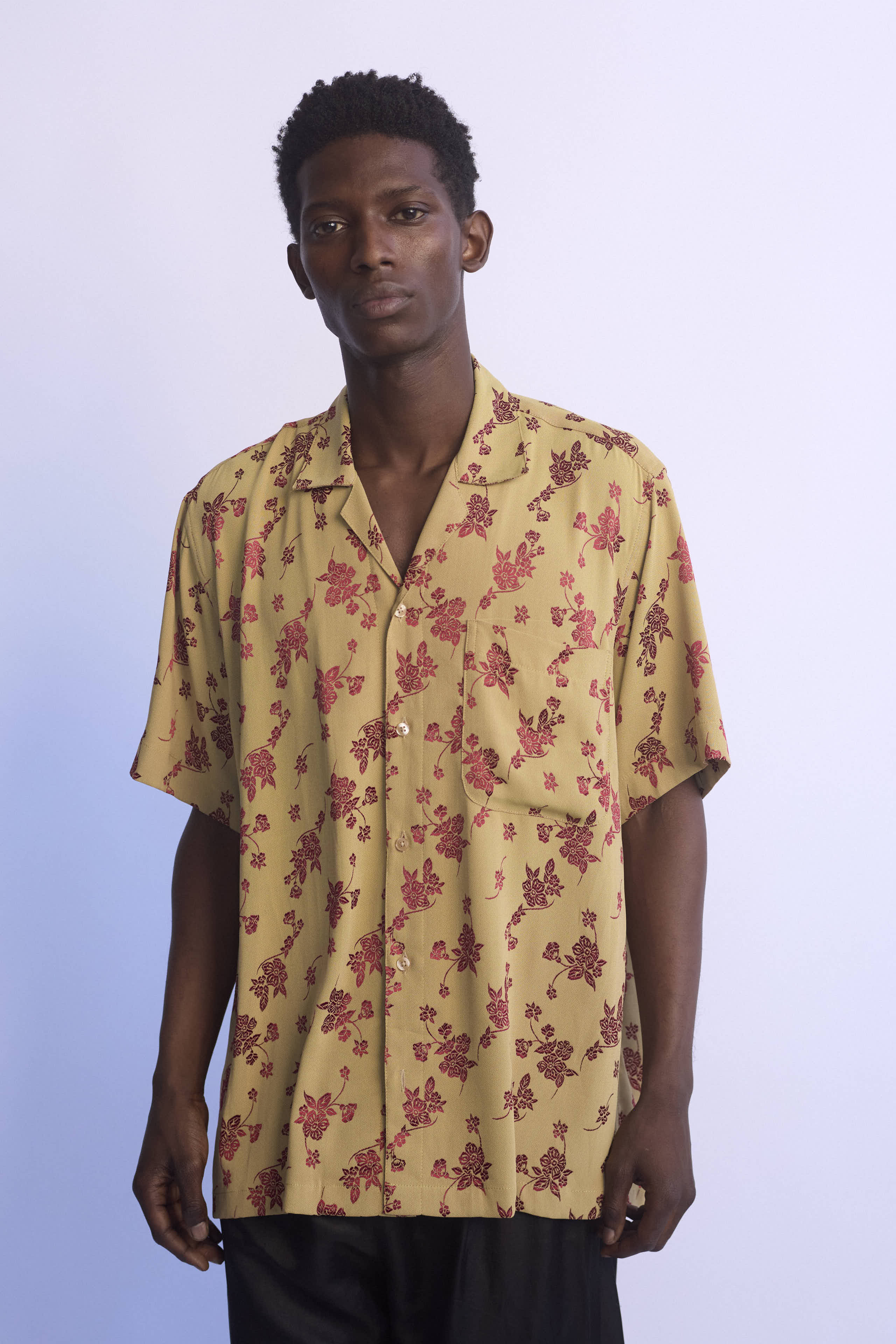 Bruns Short Sleeve Silk Shirt