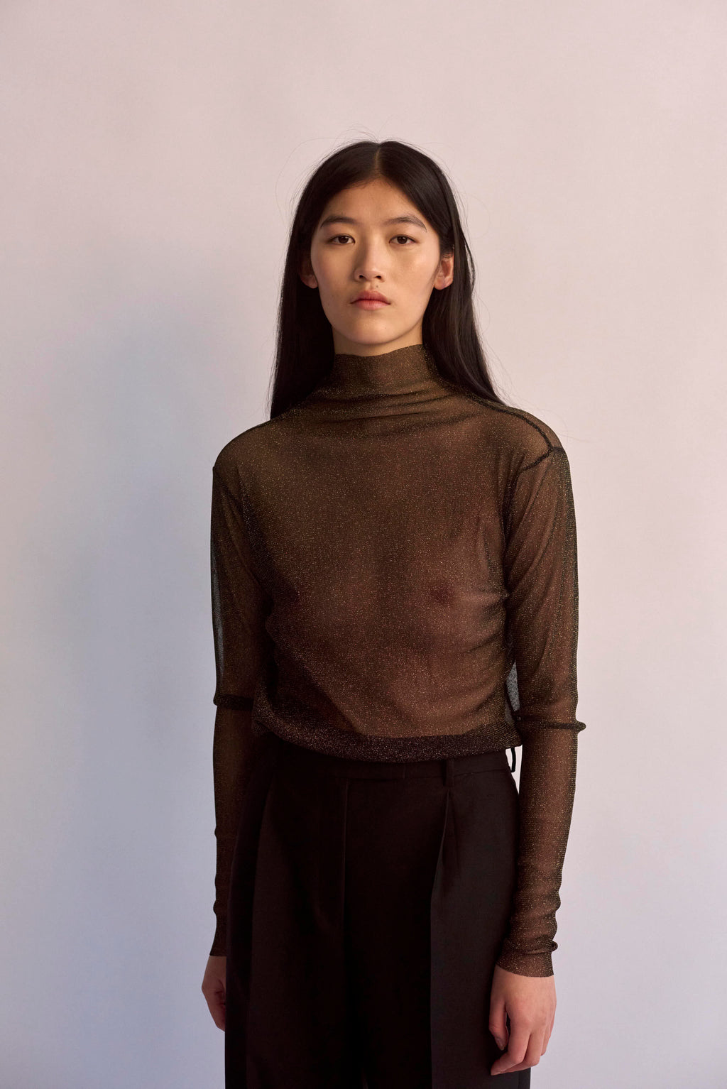 Silhouette High Neck L/S Top