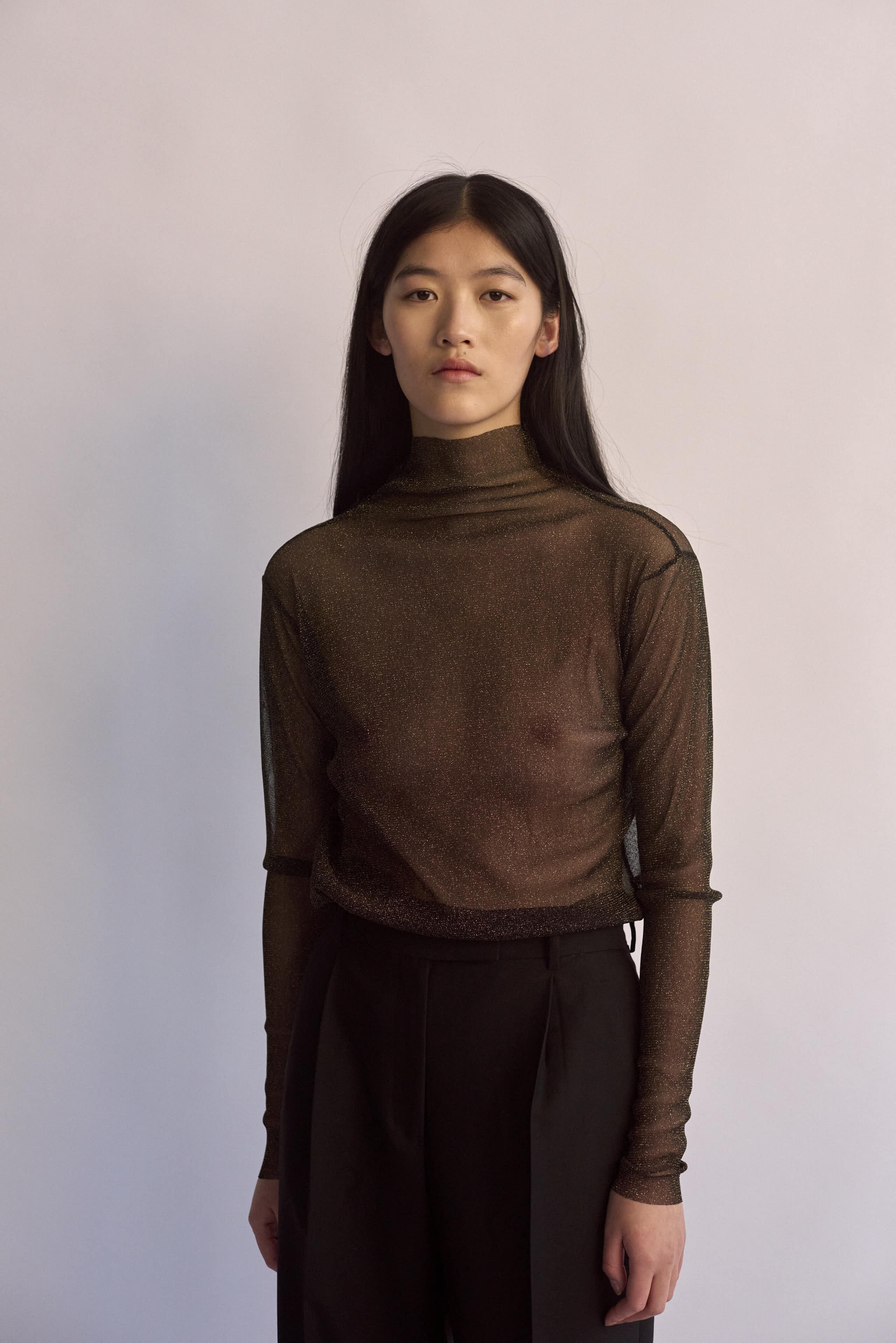 Silhouette High Neck L/S Top