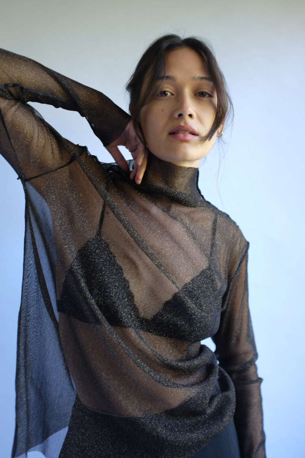 Silhouette High Neck L/S Top