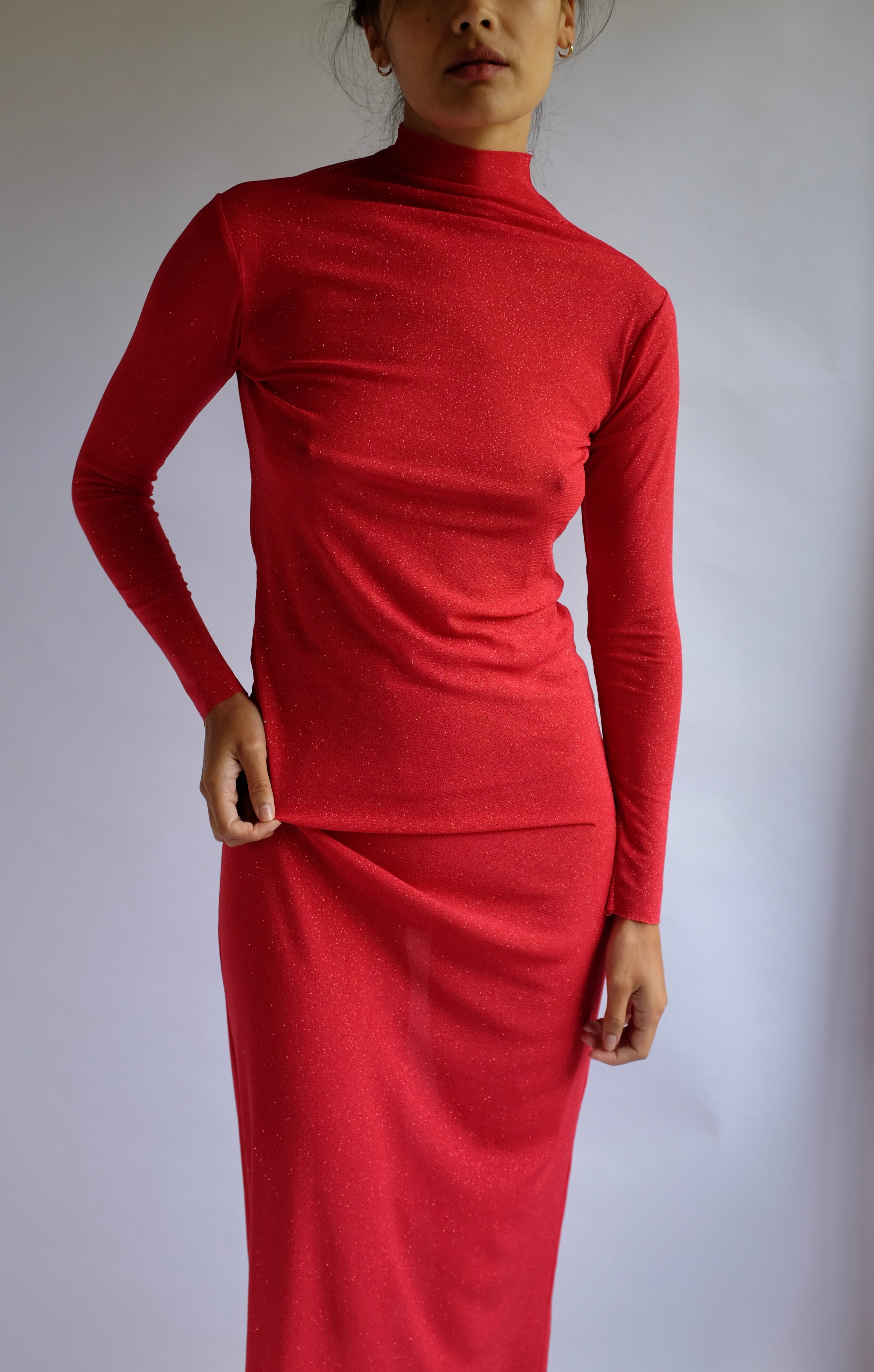 Silhouette High Neck L/S Top