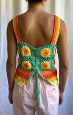 Crotchet Long Square Tank