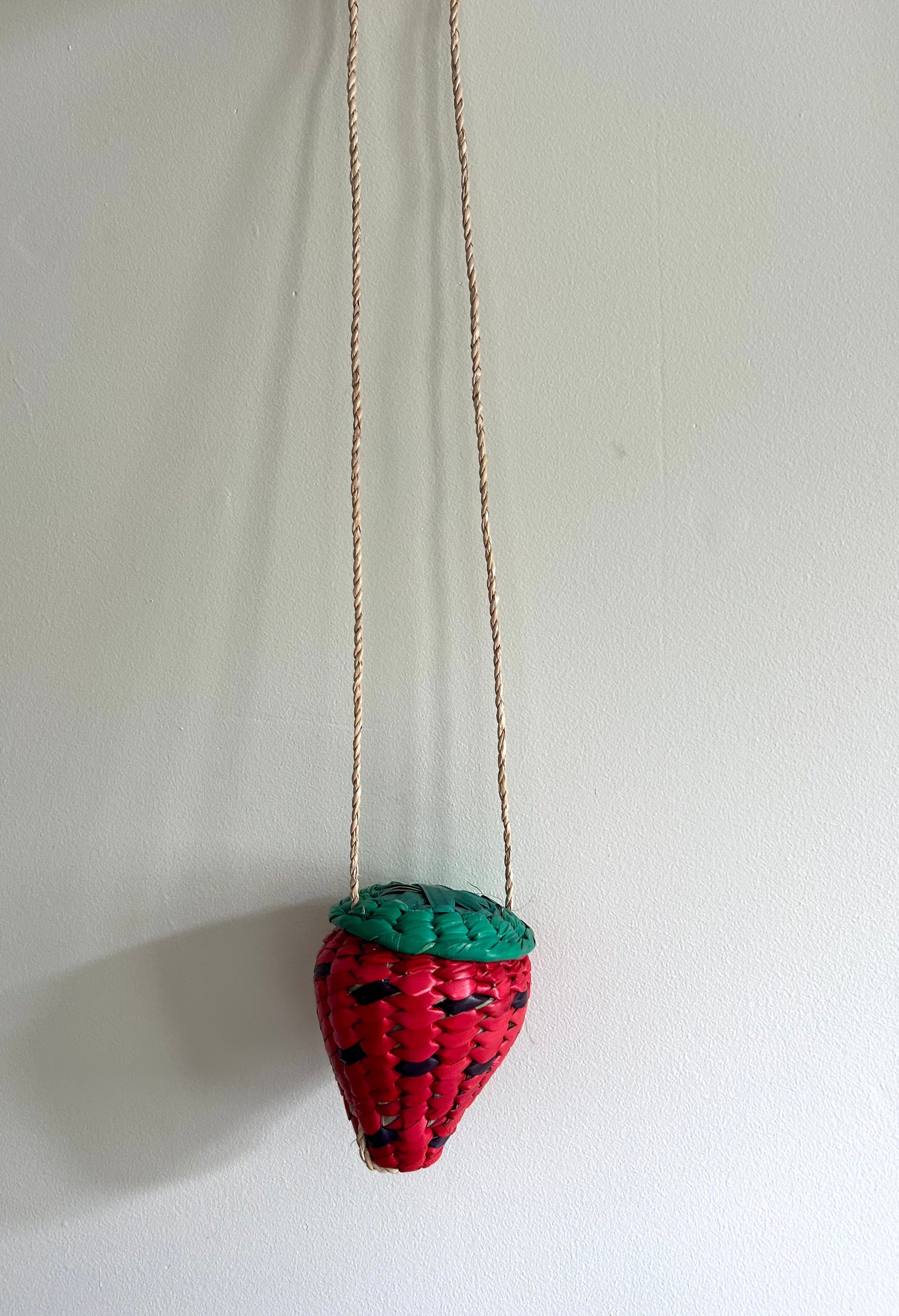 Strawberry Woven Bag