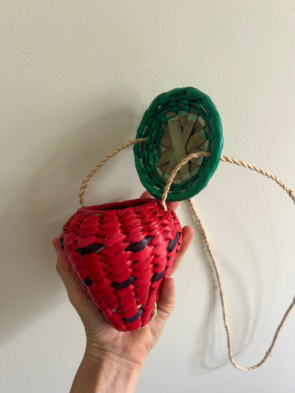 Strawberry Woven Bag