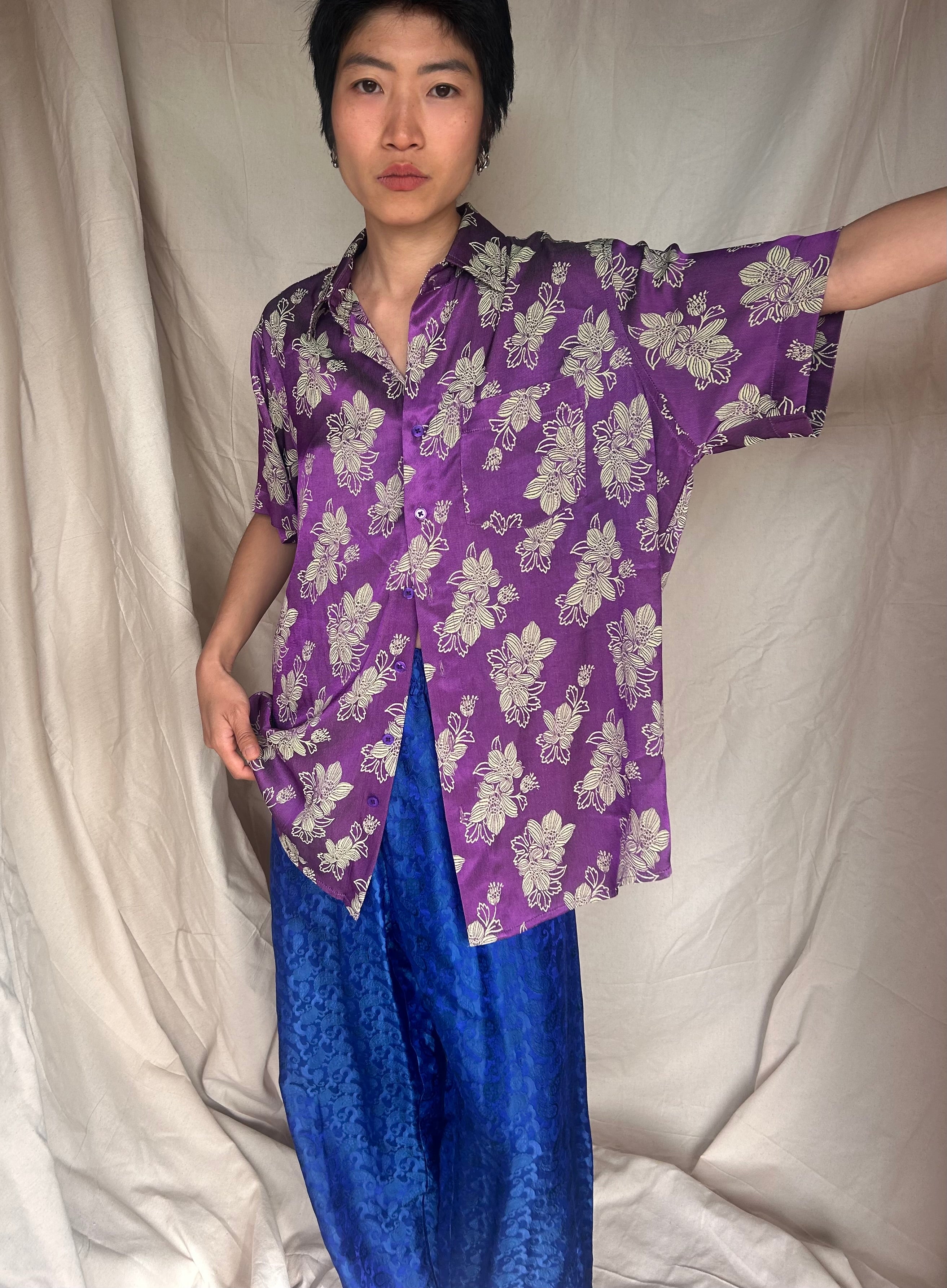 Lounge Short Sleeve Shirt Silk