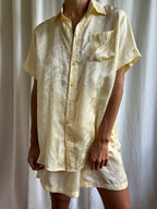 Lounge Short Sleeve Shirt Silk