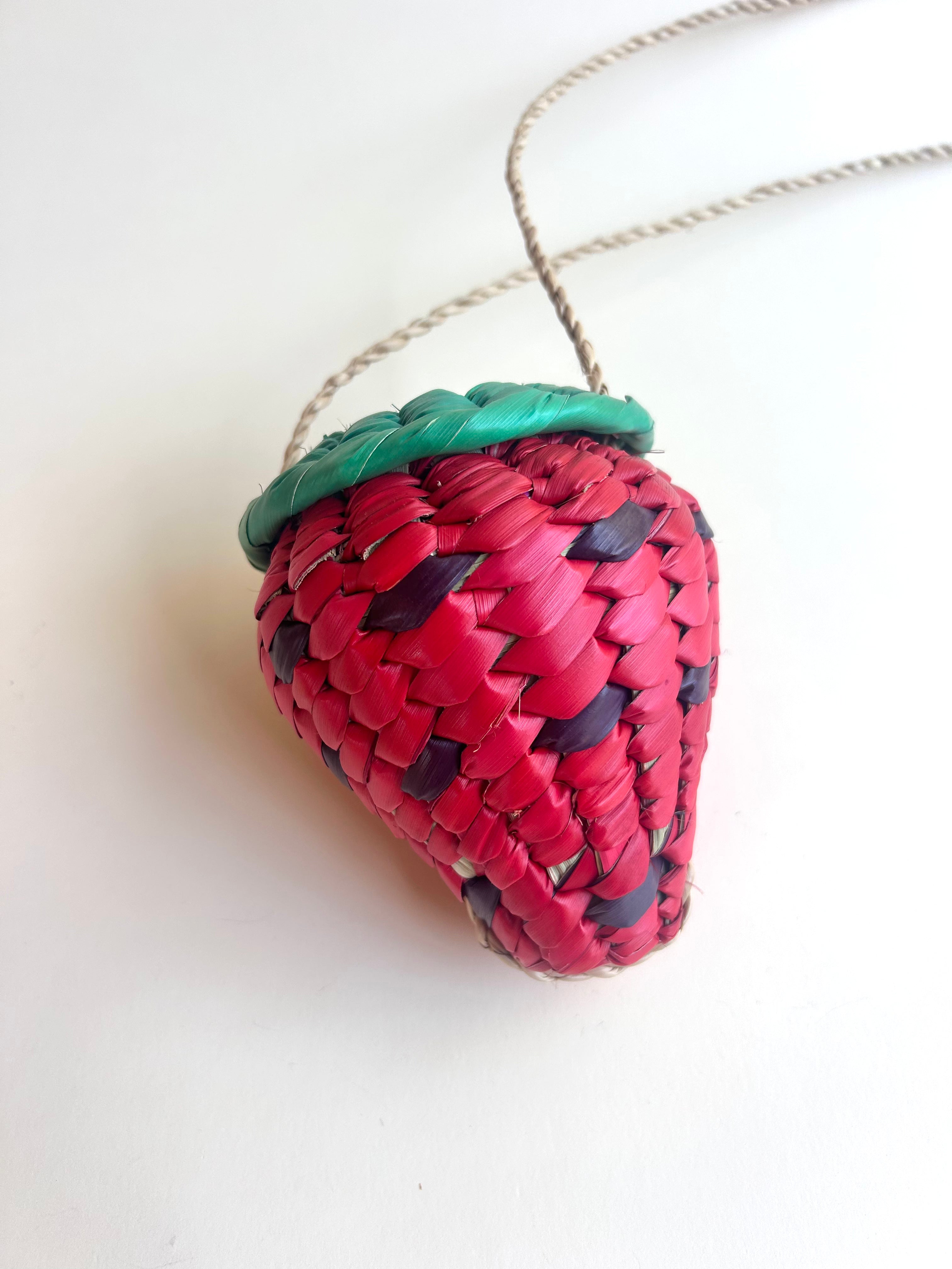 Strawberry Woven Bag