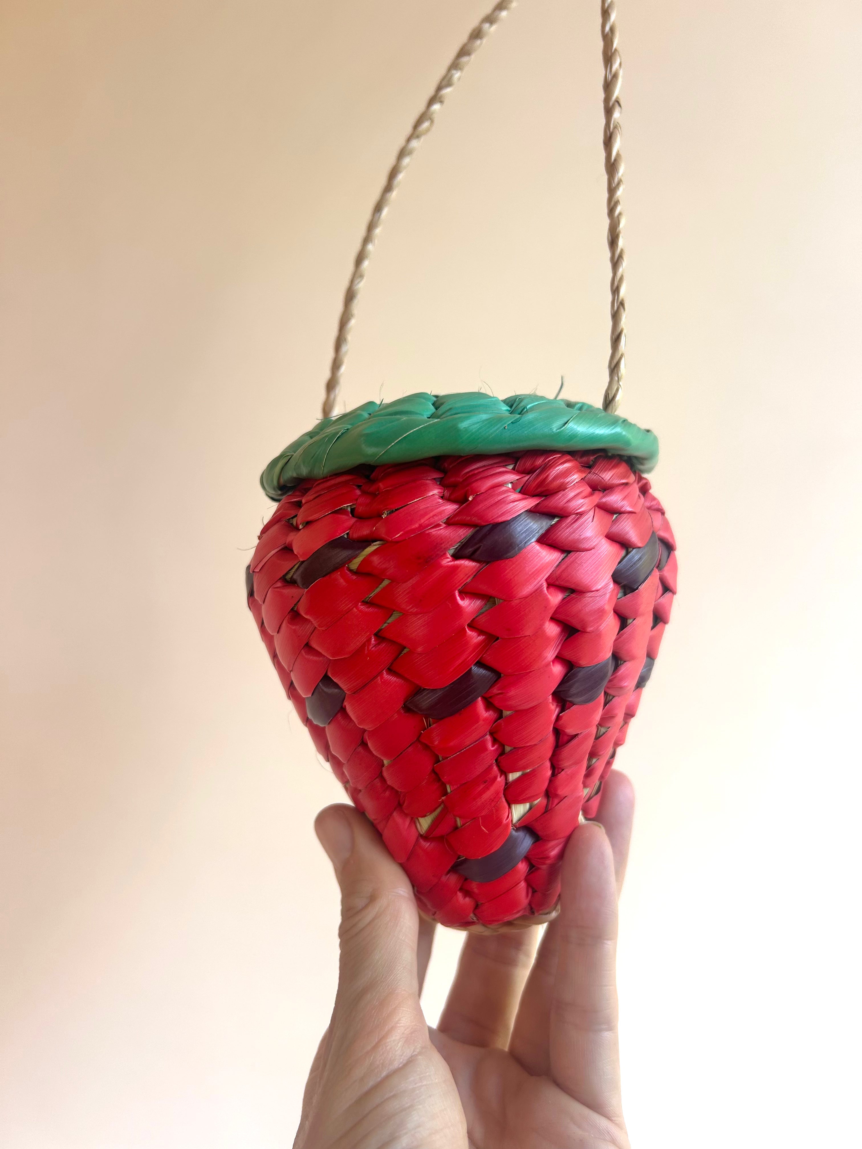 Strawberry Woven Bag