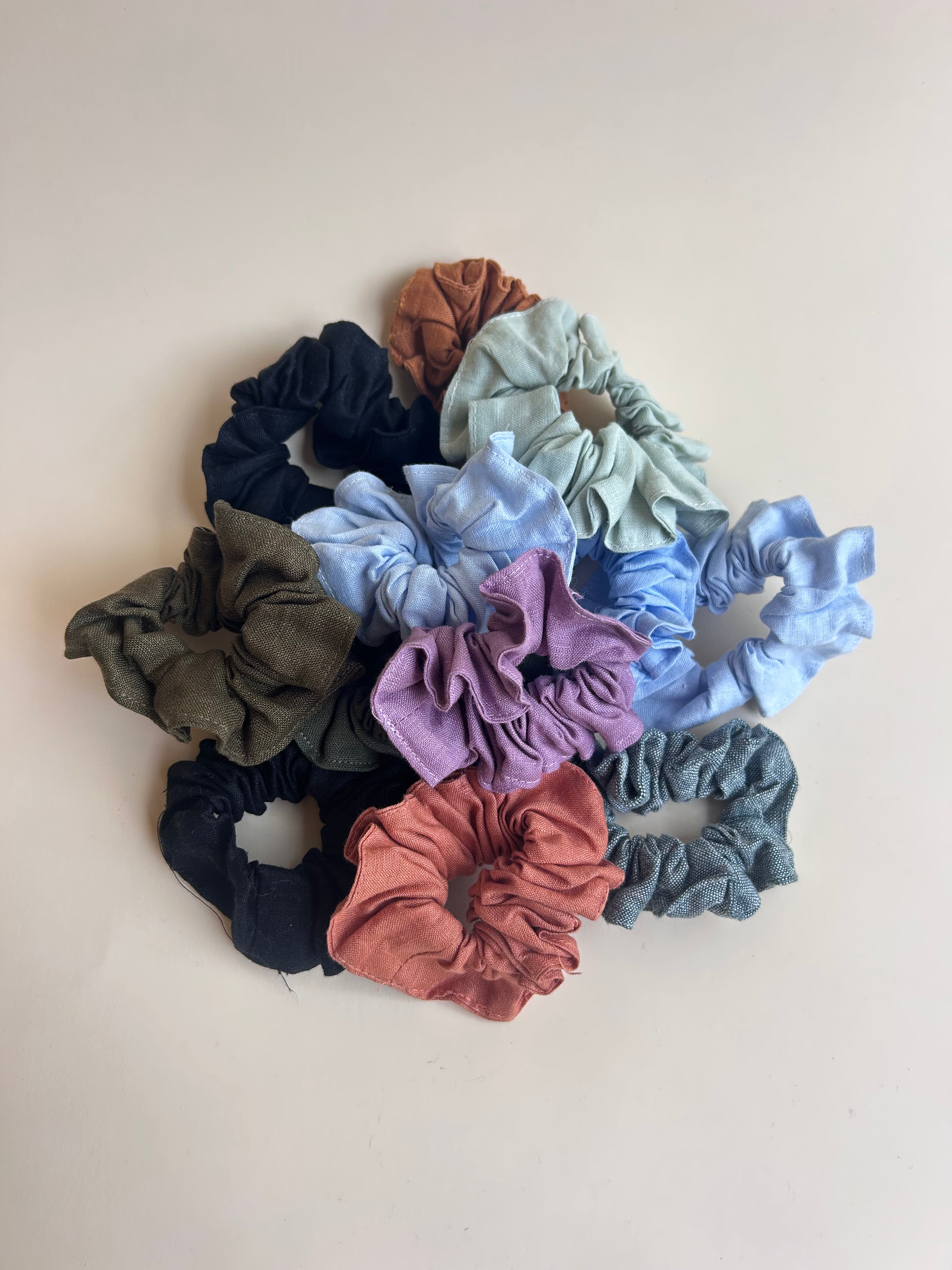 Linen Scrunchies