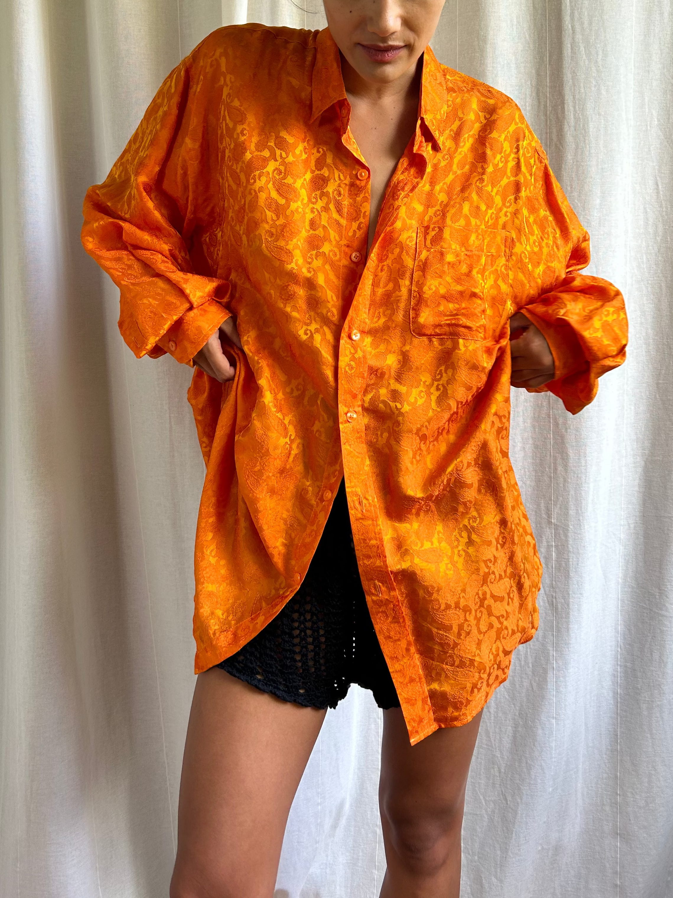 Bruns Long Sleeve Shirt Silk