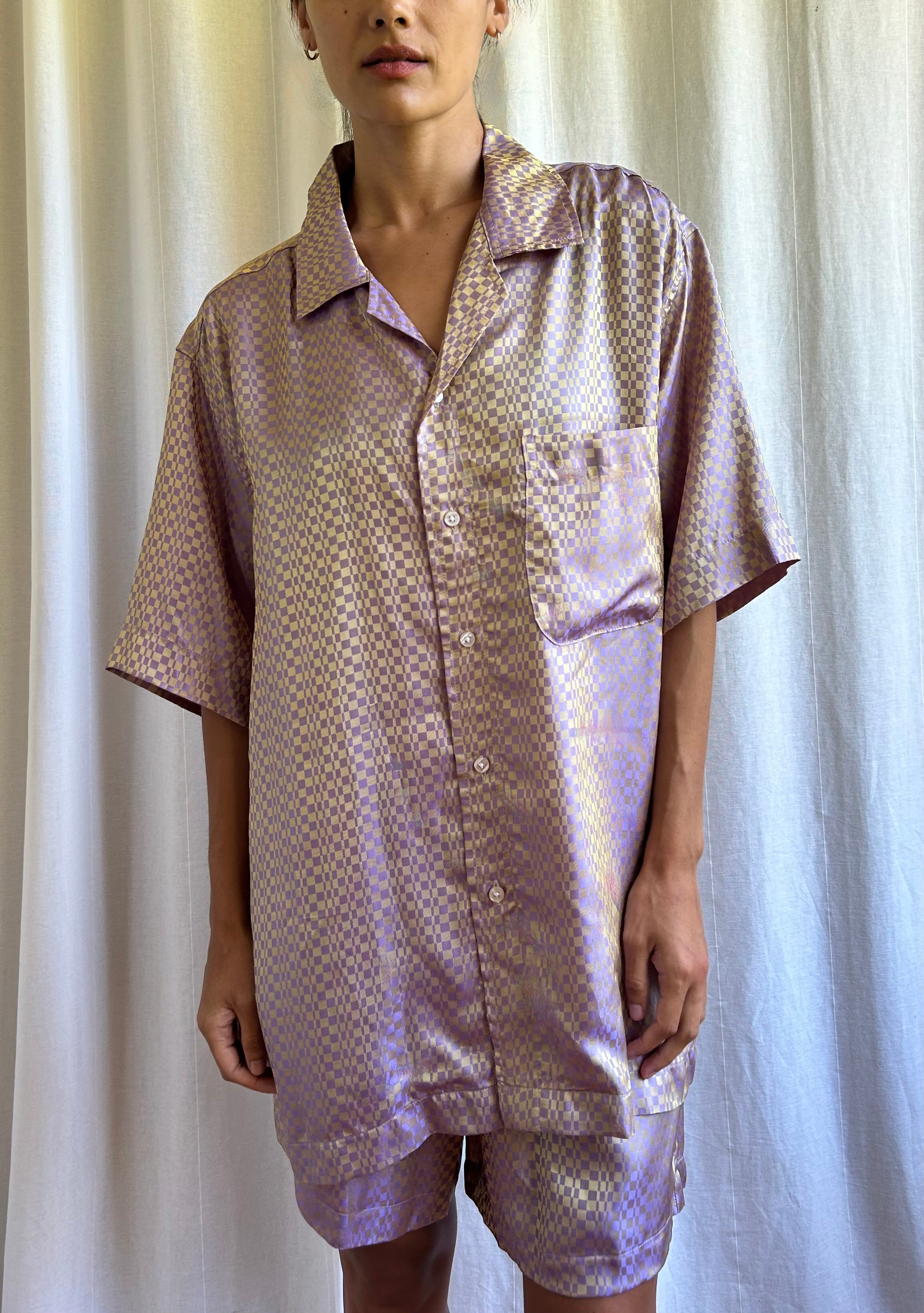 Bruns Short Sleeve Silk Shirt