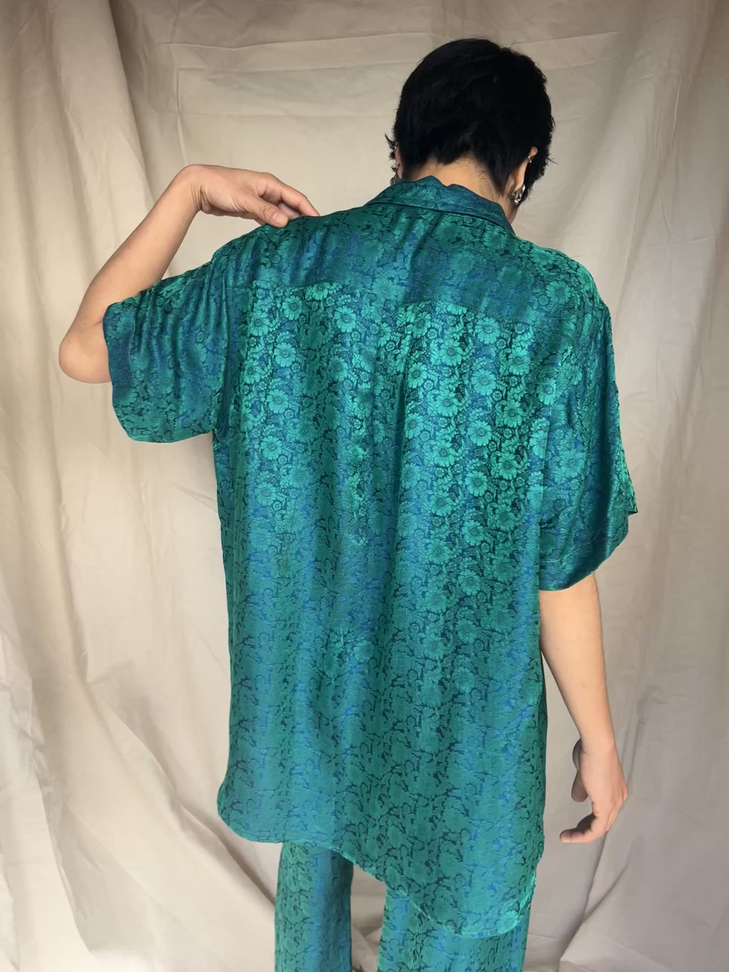 Lounge Short Sleeve Shirt Silk